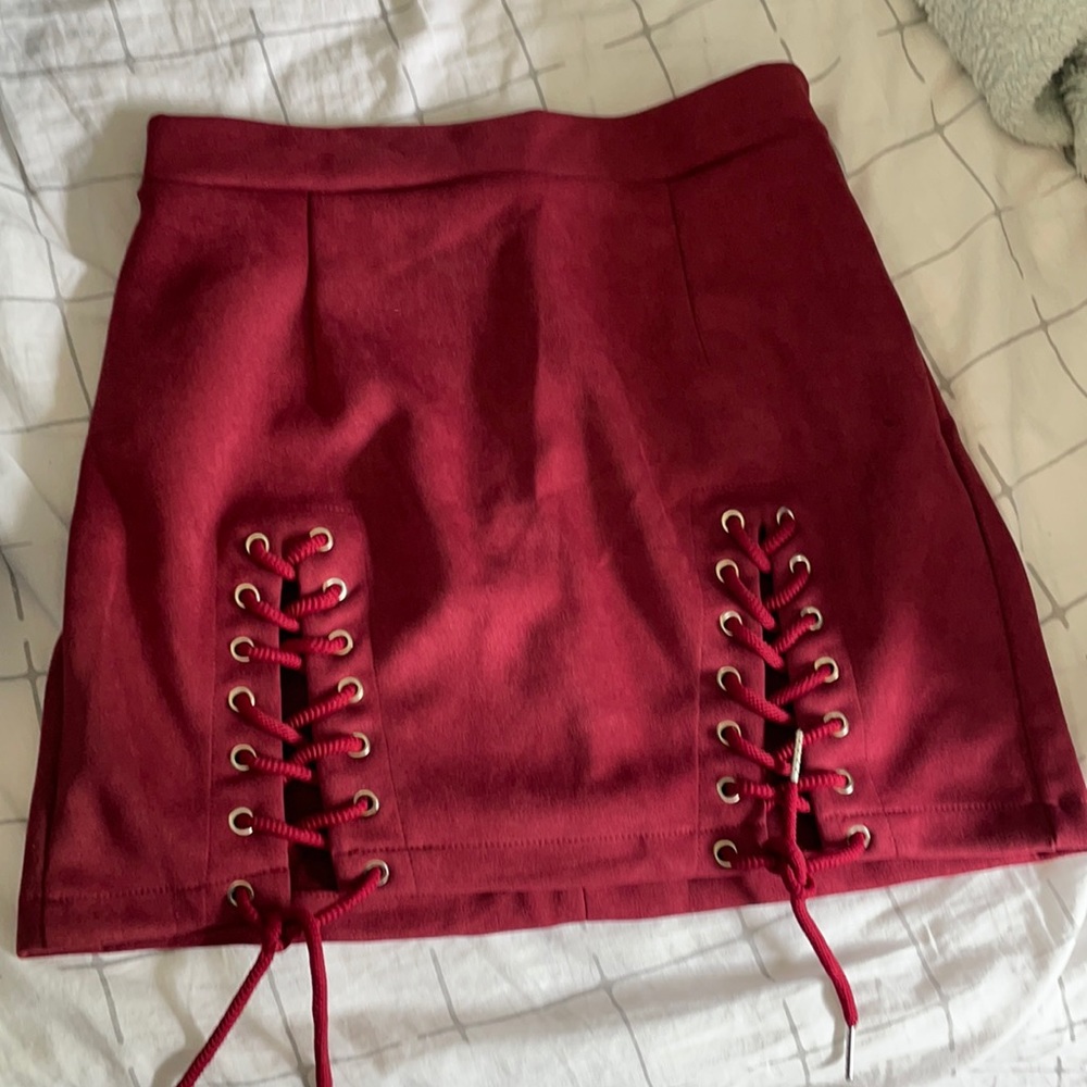 Maroon skirt